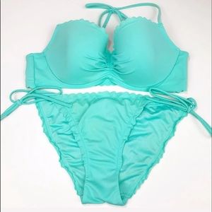 VS mint green bikini 34B